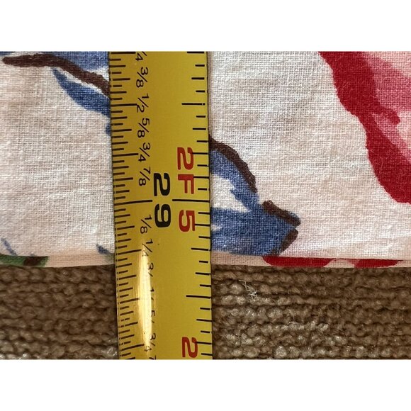 Ralph Lauren Single/Replacement Pillowcase "Lindsey Floral"  Red & Blue Flowers - Picture 6 of 9